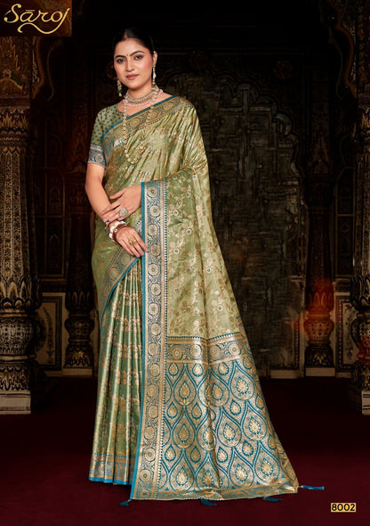 Mishti Satin Silk Vol 8 Saroj Sarees Exporter Gujarat