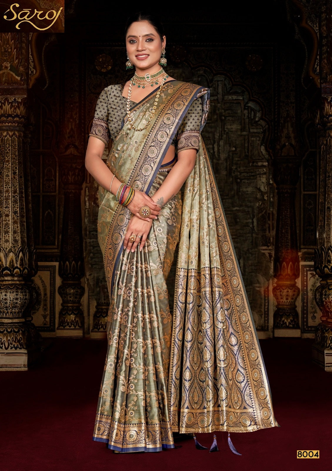 Mishti Satin Silk Vol 8 Saroj Sarees Exporter Gujarat