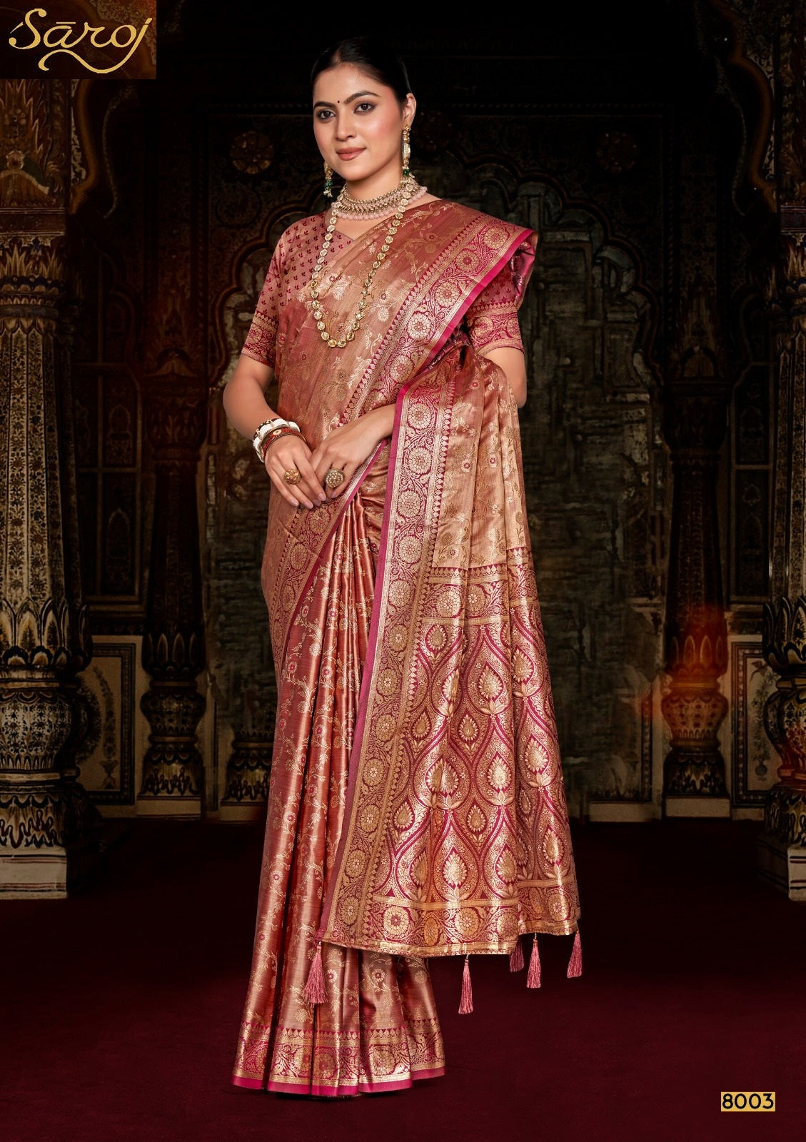 Mishti Satin Silk Vol 8 Saroj Sarees Exporter Gujarat