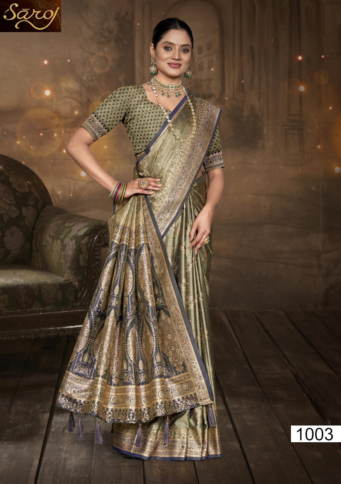 Mishti Satin Silk Vol 9 Saroj Sarees Wholesaler Gujarat