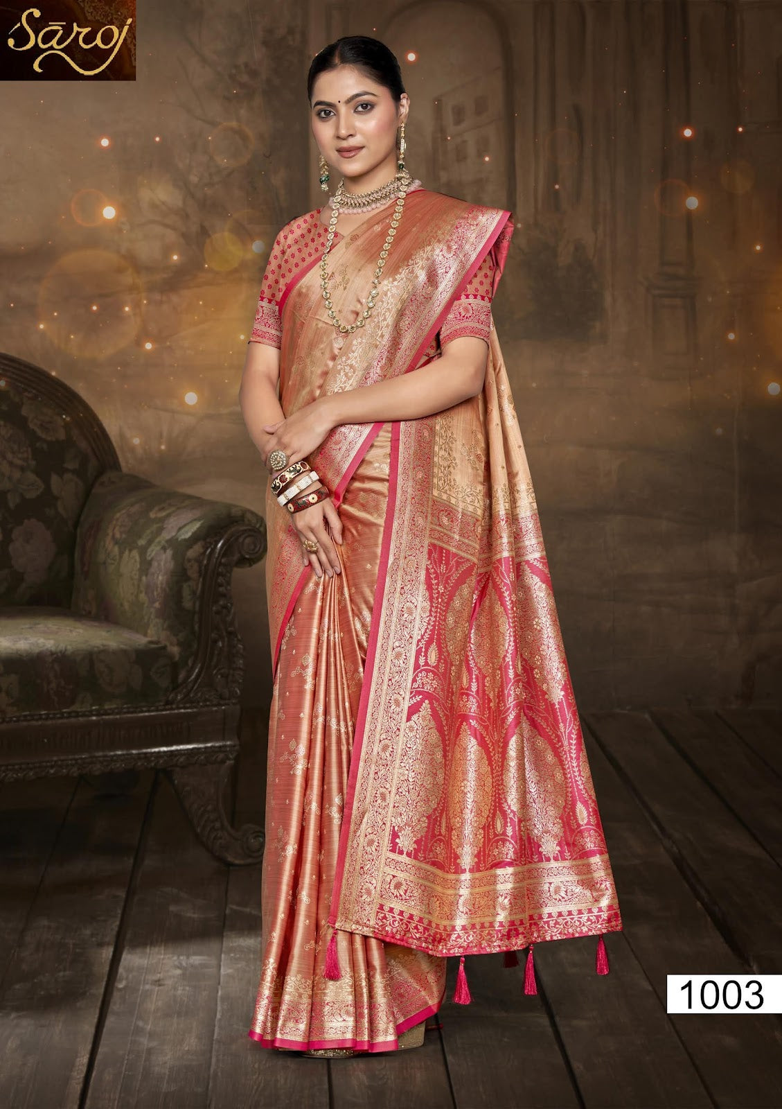 Mishti Satin Silk Vol 9 Saroj Sarees Wholesaler Gujarat