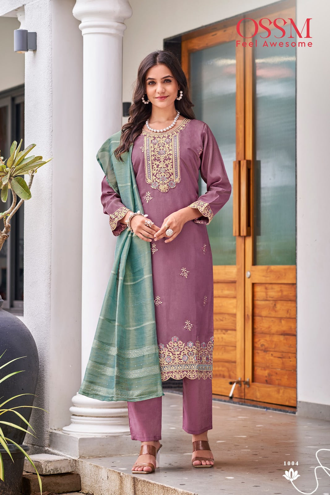 Mishu Ossm Simmer Readymade Pant Style Suits Wholesaler