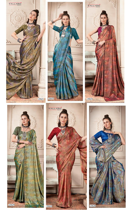 Mishu Vol 2 Vallabhi Prints Brasso Sarees Wholesaler Gujarat