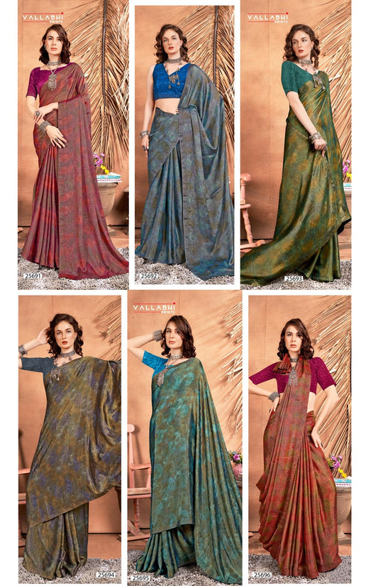 Mishu Vol 3 Vallabhi Prints Brasso Sarees Supplier Gujarat