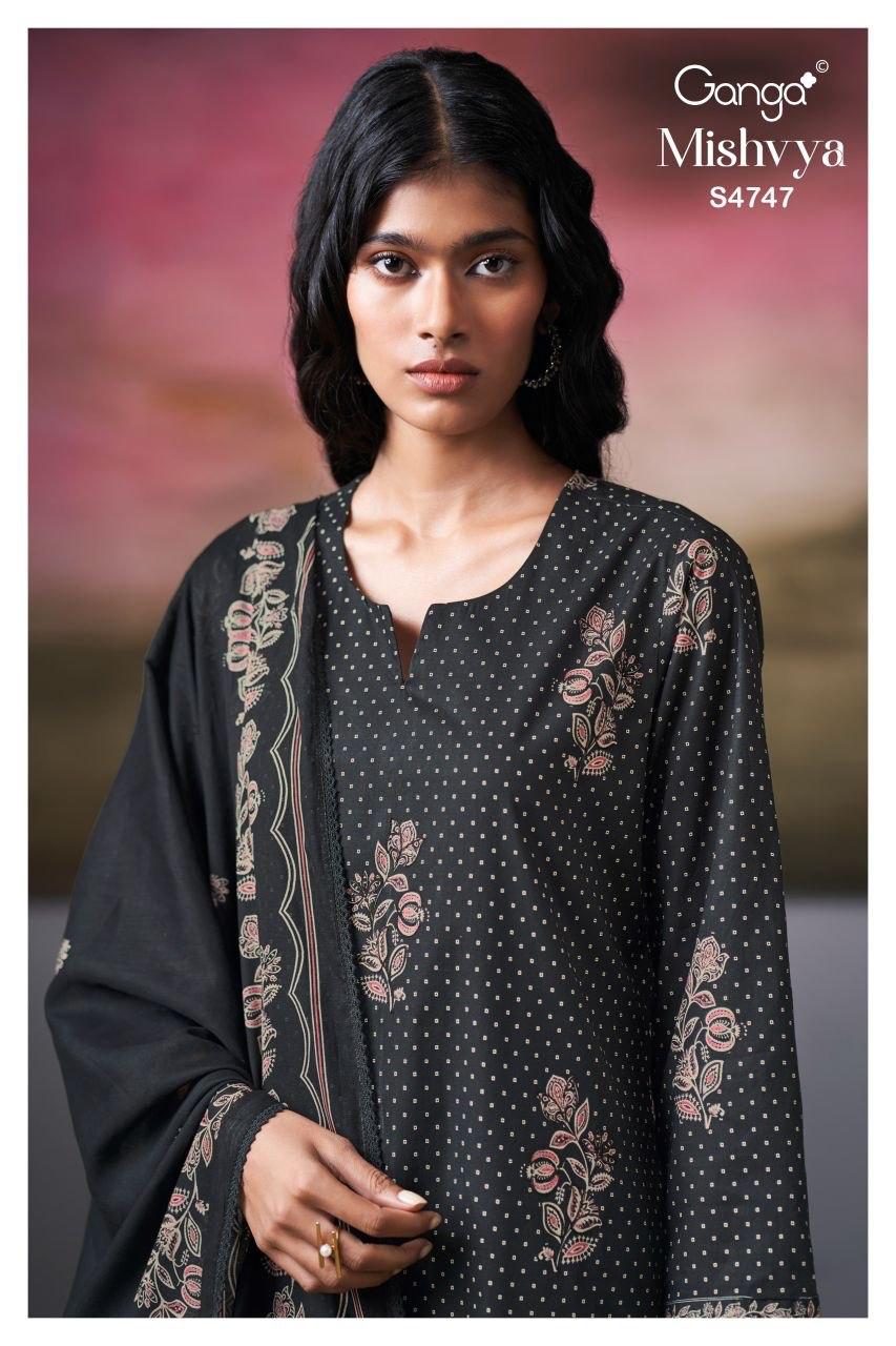 Mishvya S4747 Ganga Cotton Pant Style Suits Supplier Gujarat