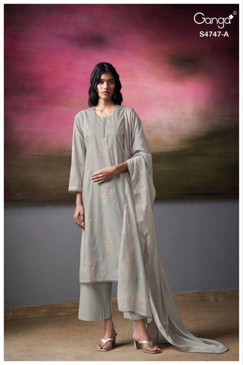 Mishvya S4747 Ganga Cotton Pant Style Suits Supplier Gujarat