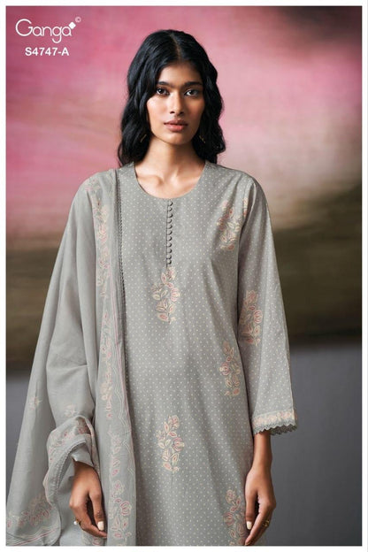 Mishvya S4747 Ganga Cotton Pant Style Suits Supplier Gujarat