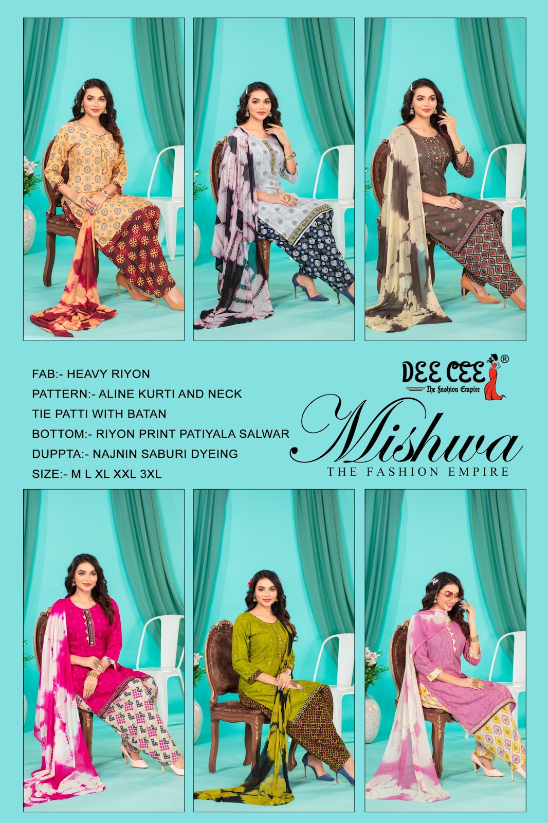 Mishwa Deecee Heavy Rayon Readymade Patiyala Suits Manufacturer India