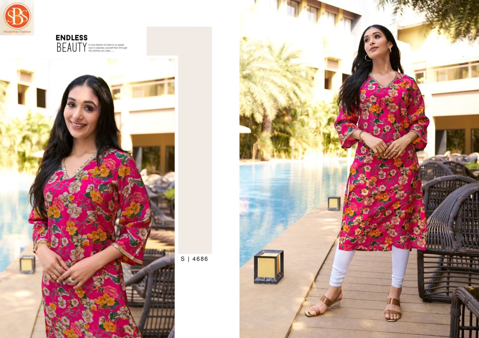 Miska Sbs Modal Straight Cut Kurtis Wholesale Rate