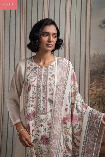 Miski Naariti Mul Chanderi Pant Style Suits Wholesale Rate