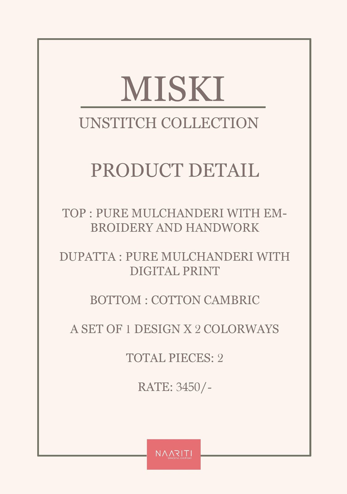 Miski Naariti Mul Chanderi Pant Style Suits Wholesale Rate