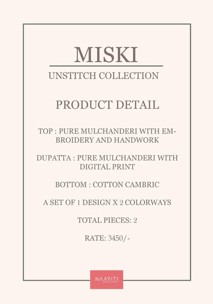 Miski Naariti Mul Chanderi Pant Style Suits Wholesale Rate