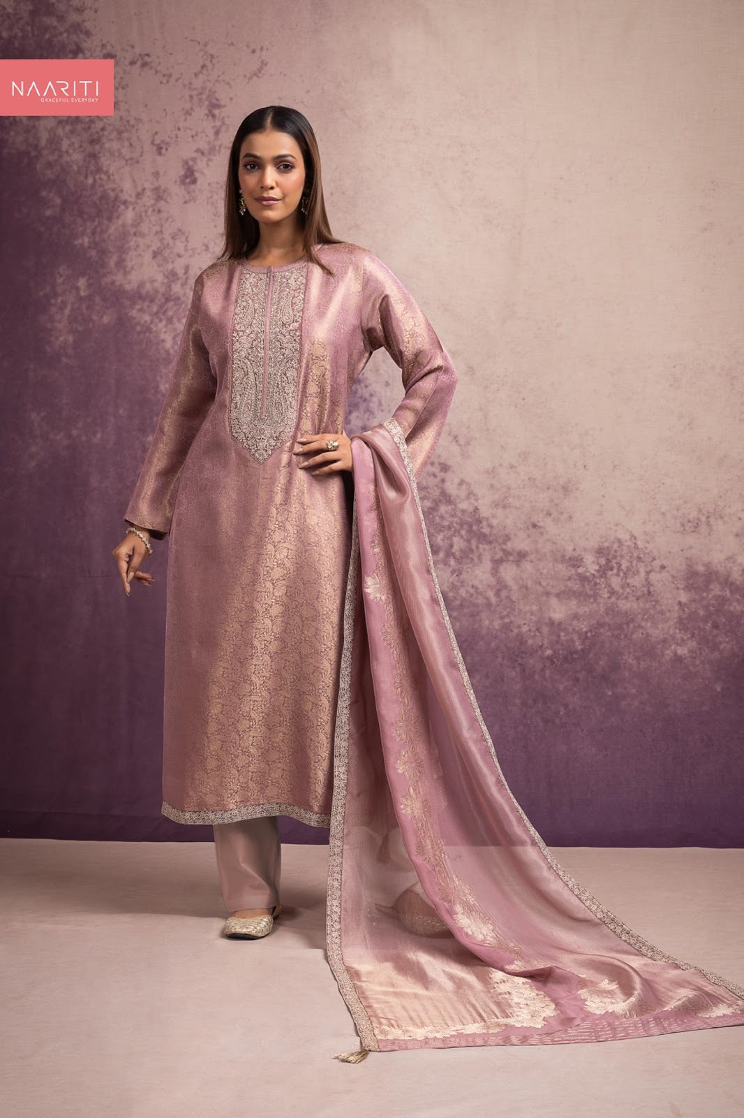 Misona Naariti Pure Silk Pant Style Suits Exporter Gujarat