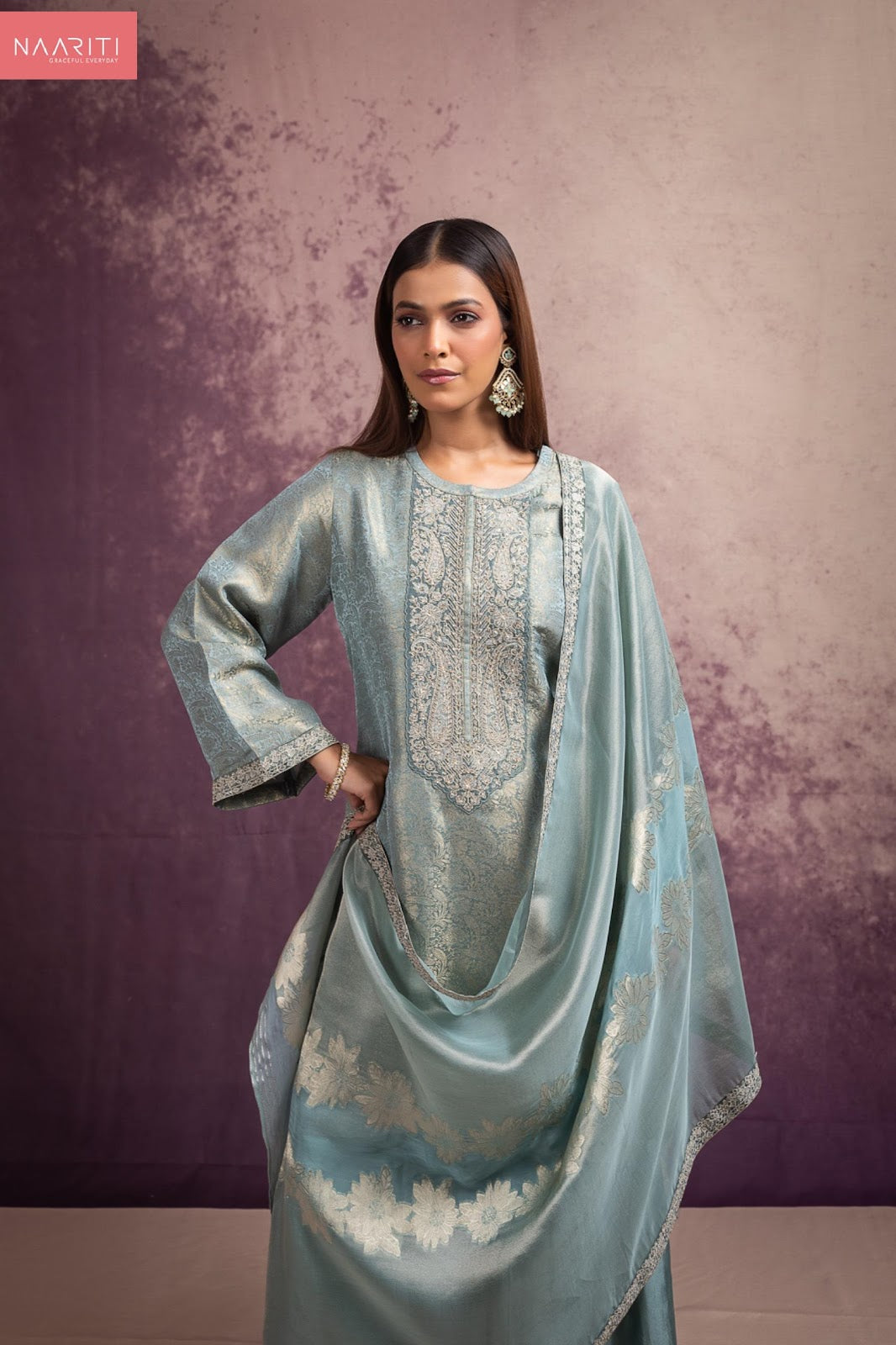 Misona Naariti Pure Silk Pant Style Suits Exporter Gujarat