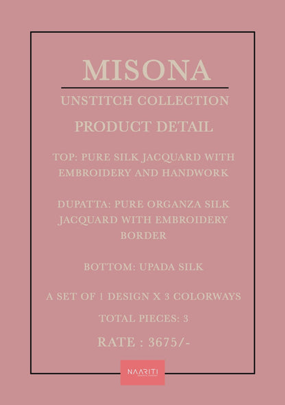 Misona Naariti Pure Silk Pant Style Suits Exporter Gujarat