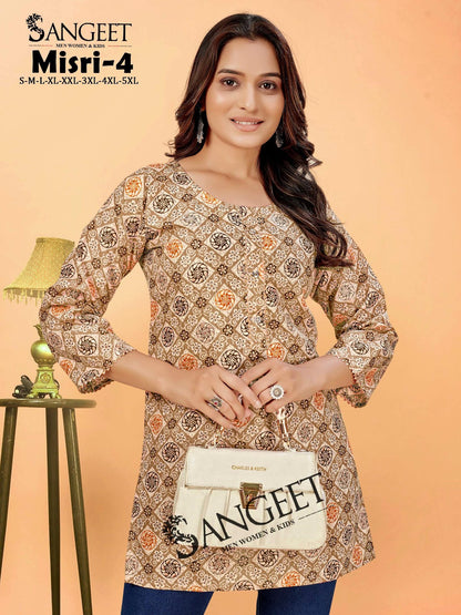 Misri Vol 4 Sangeet Soft Cotton Short Kurtis Wholesaler Gujarat