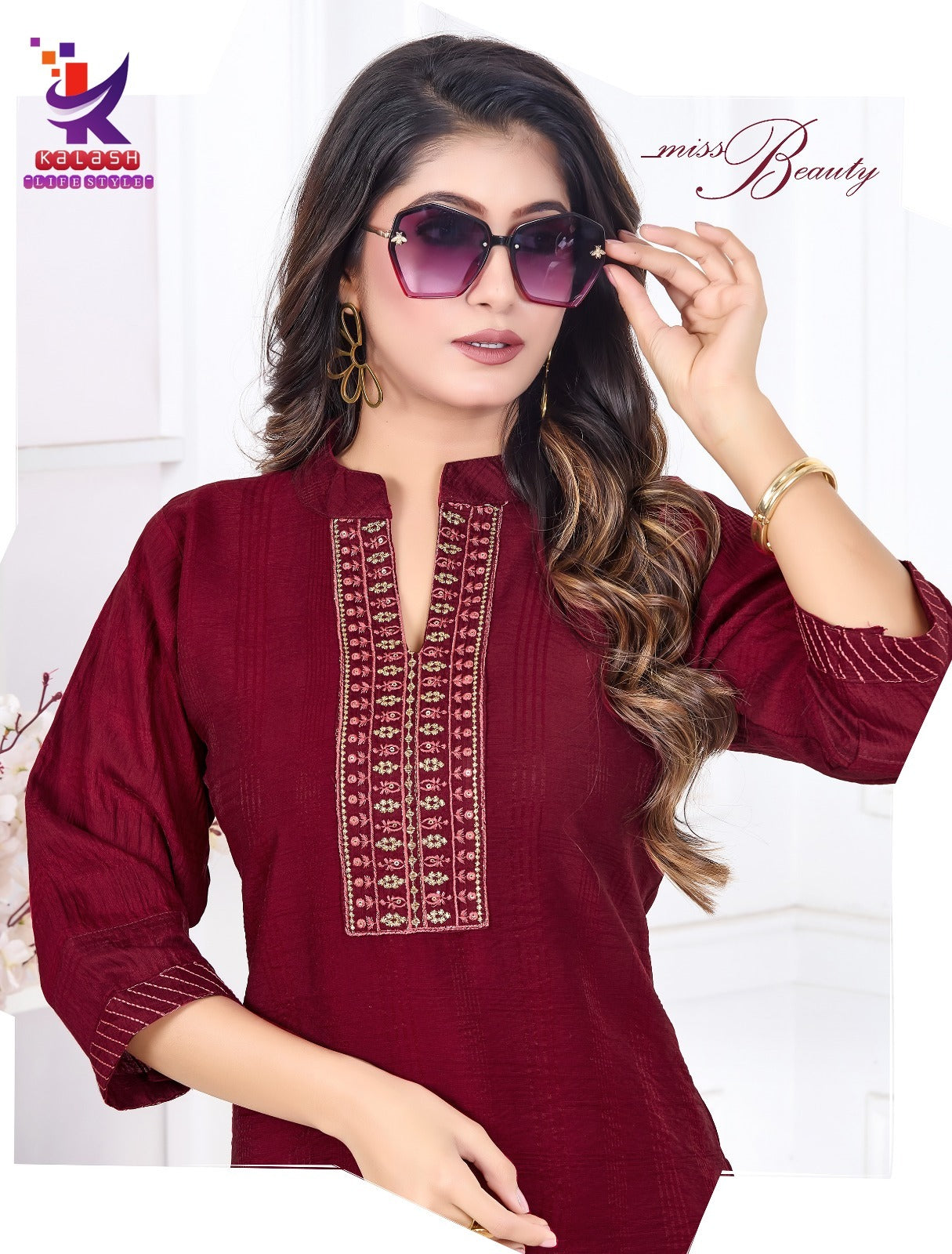Miss Beauty Mlm Kalash Lifestyle Rayon 17Kg Short Kurtis Manufacturer