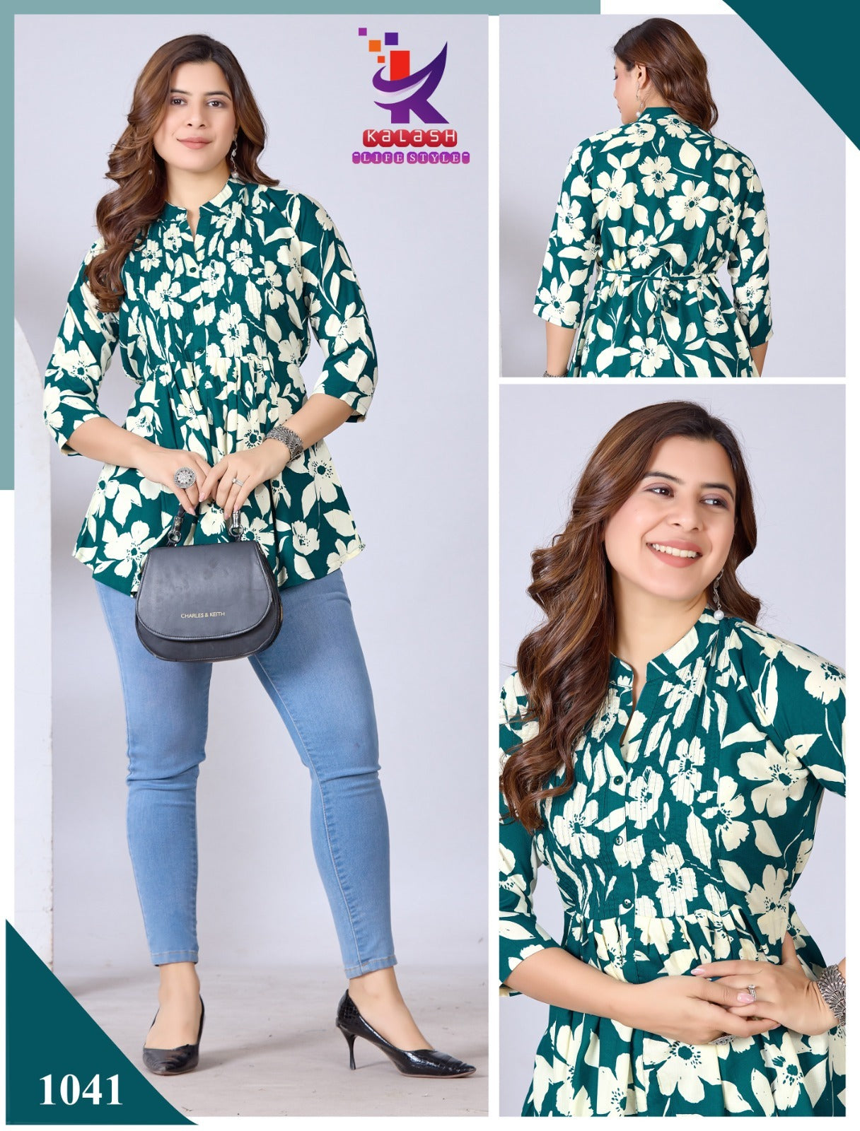 Miss Glow 5 Mlm Kalash Lifestyle Rayon 17Kg Fancy Tops Exporter India