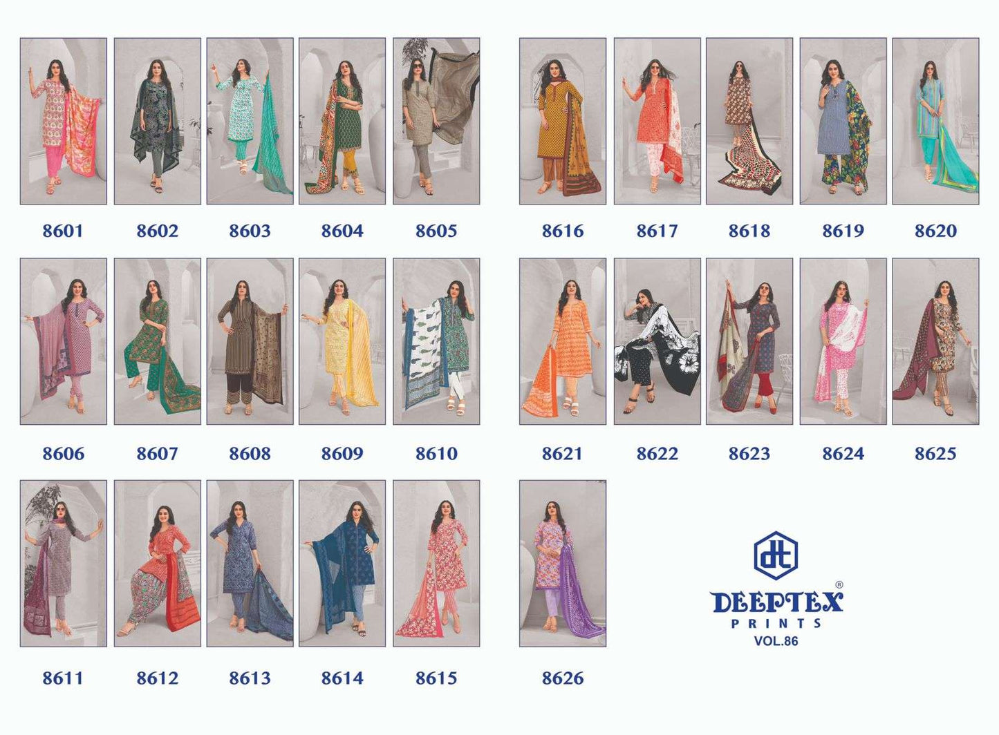 Miss India Vol 86 Deeptex Prints Cotton Dress Material Exporter Gujarat