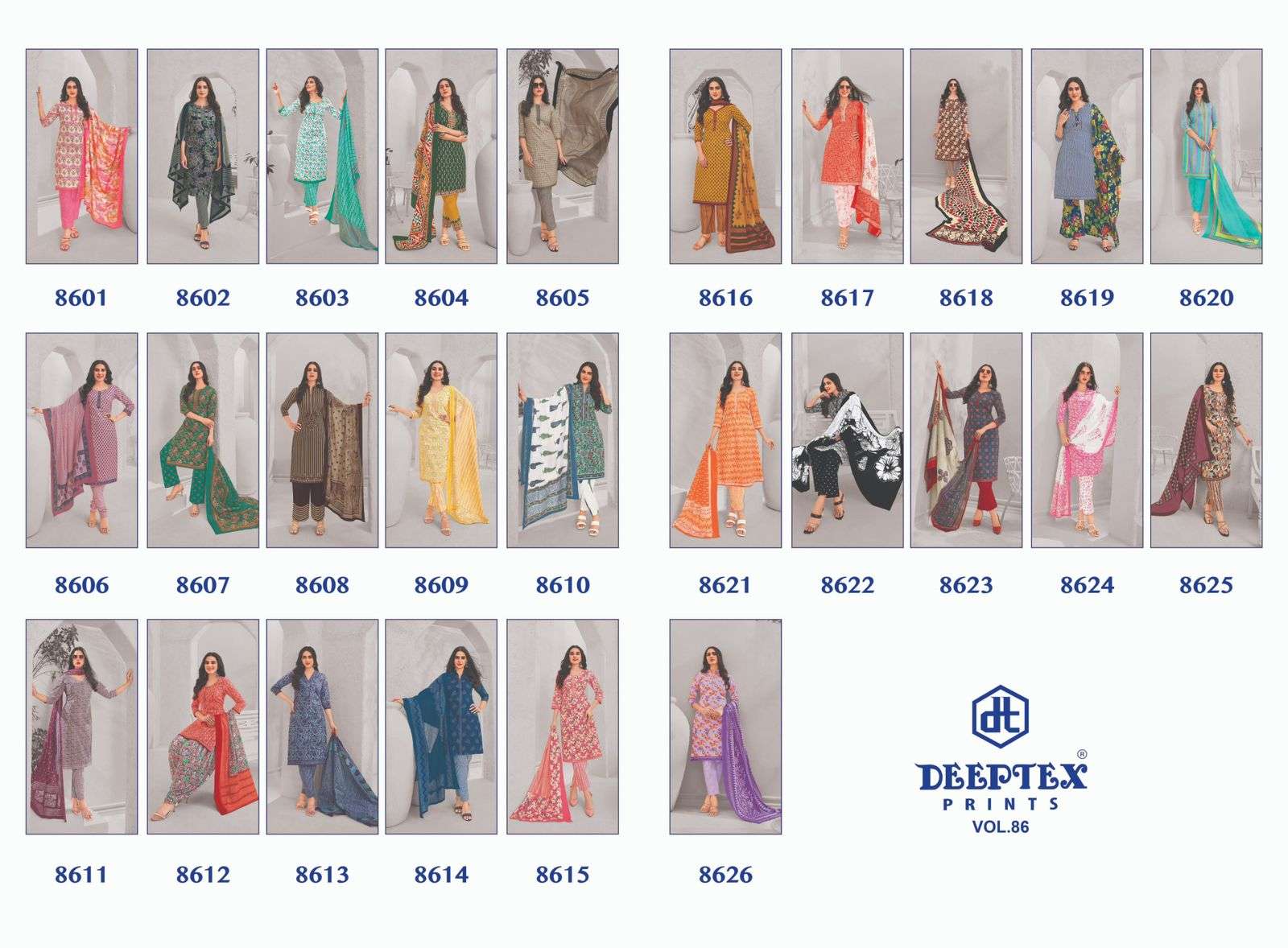 Miss India Vol 86 Deeptex Prints Cotton Dress Material Exporter Gujarat