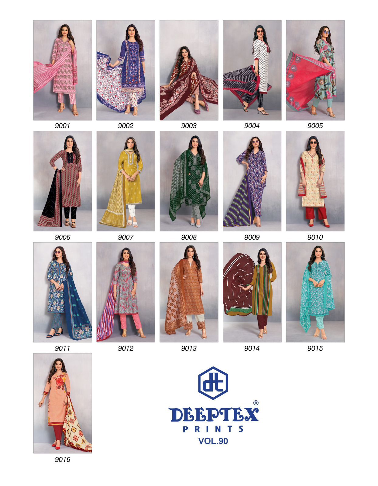 Miss India Vol 90 Deeptex Prints Cotton Dress Material Wholesale Price