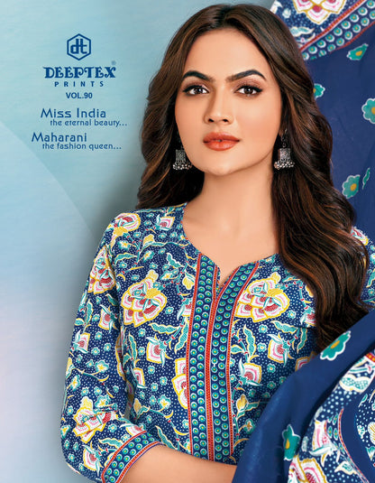 Miss India Vol 90 Deeptex Prints Cotton Dress Material Wholesale Price
