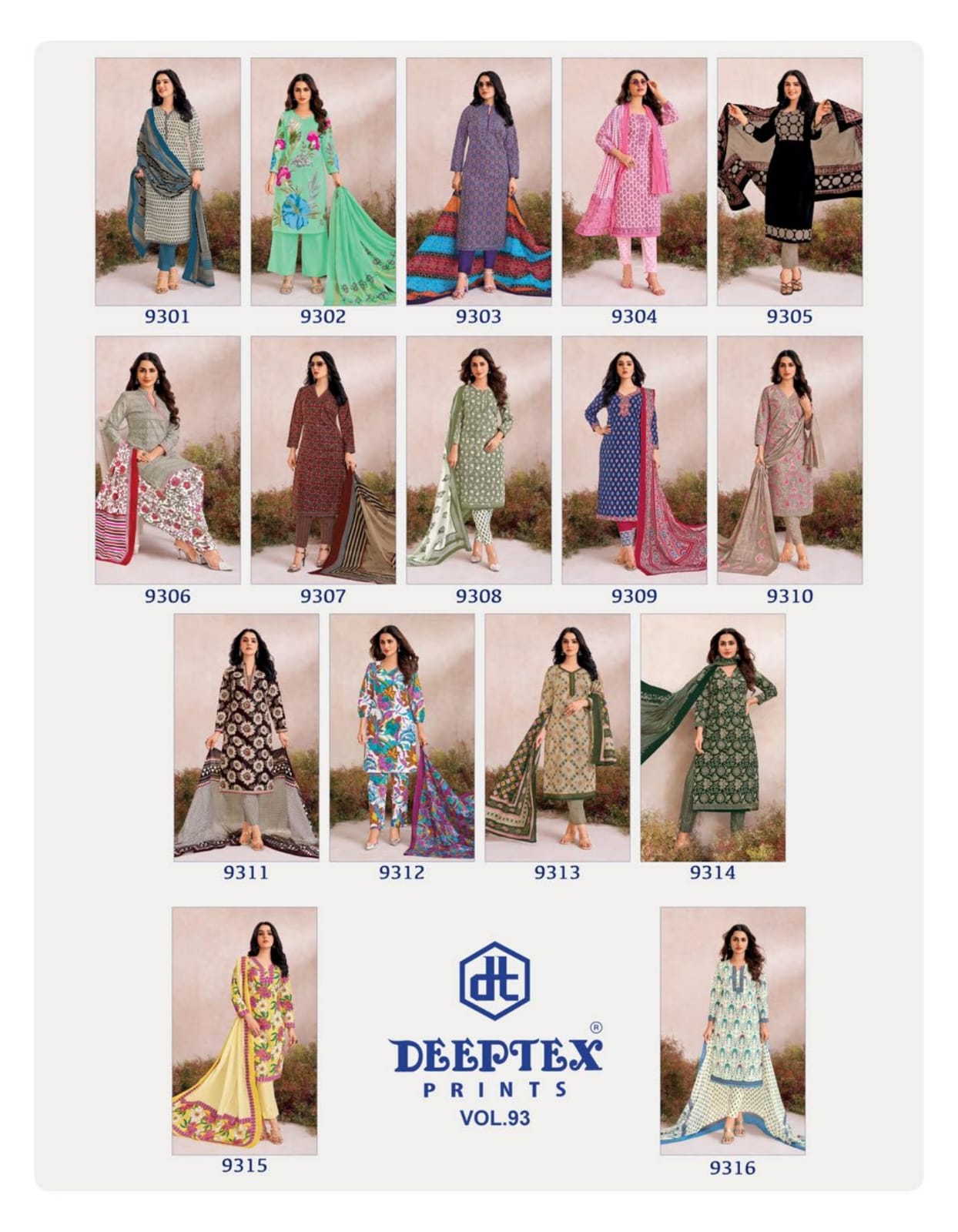 Miss India Vol 93 Deeptex Prints Cotton Dress Material Wholesaler India