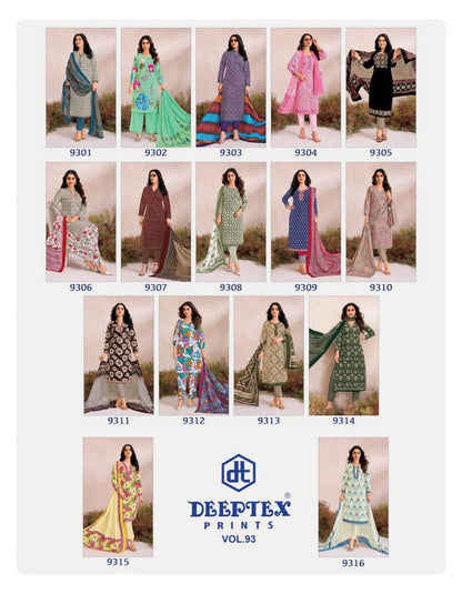 Miss India Vol 93 Deeptex Prints Cotton Dress Material Wholesaler India