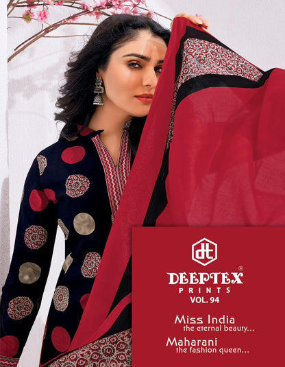Miss India Vol 94 Deeptex Prints Cotton Dress Material Exporter India