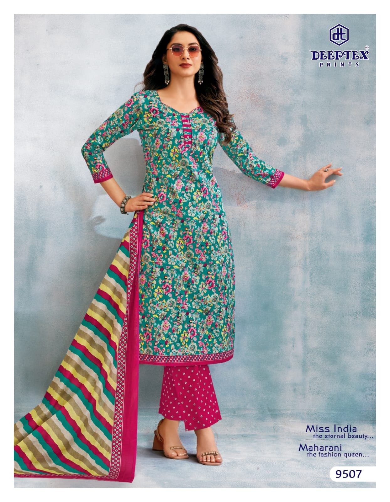 Miss India Vol 95 Deeptex Prints Cotton Dress Material Supplier Ahmedabad
