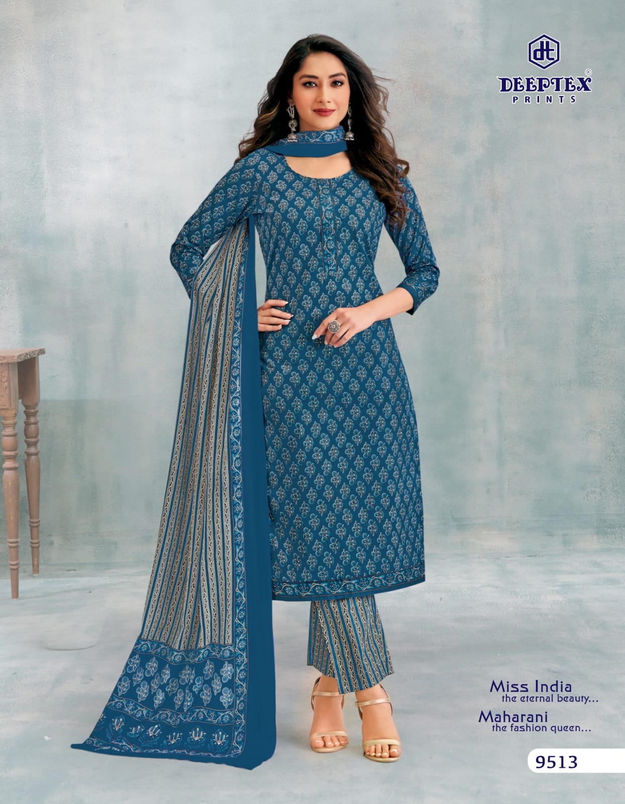 Miss India Vol 95 Deeptex Prints Cotton Dress Material Supplier Ahmedabad