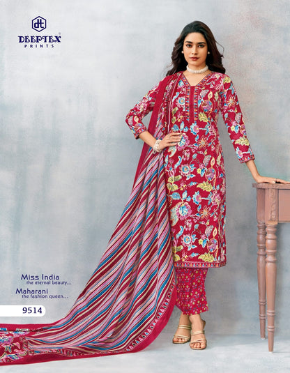 Miss India Vol 95 Deeptex Prints Cotton Dress Material Supplier Ahmedabad