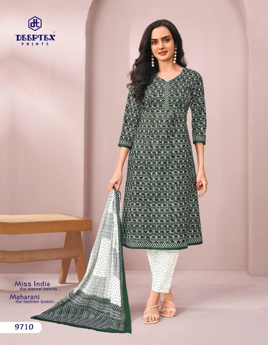 Miss India Vol 97 Deeptex Prints Cotton Dress Material Wholesale Price