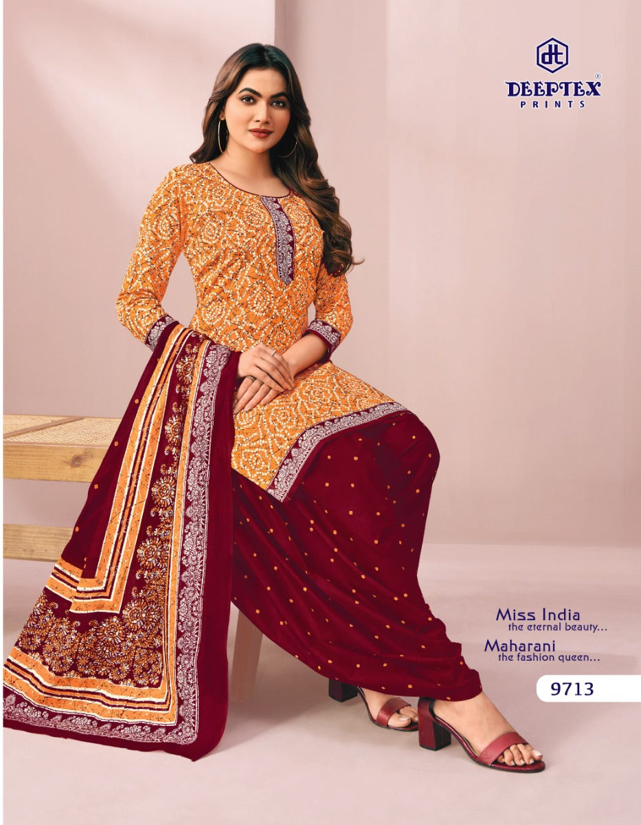 Miss India Vol 97 Deeptex Prints Cotton Dress Material Wholesale Price