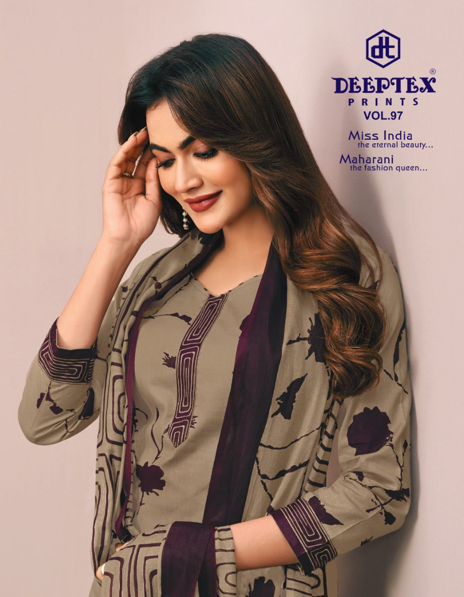 Miss India Vol 97 Deeptex Prints Cotton Dress Material Wholesale Price