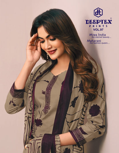 Miss India Vol 97 Deeptex Prints Cotton Dress Material Wholesale Price