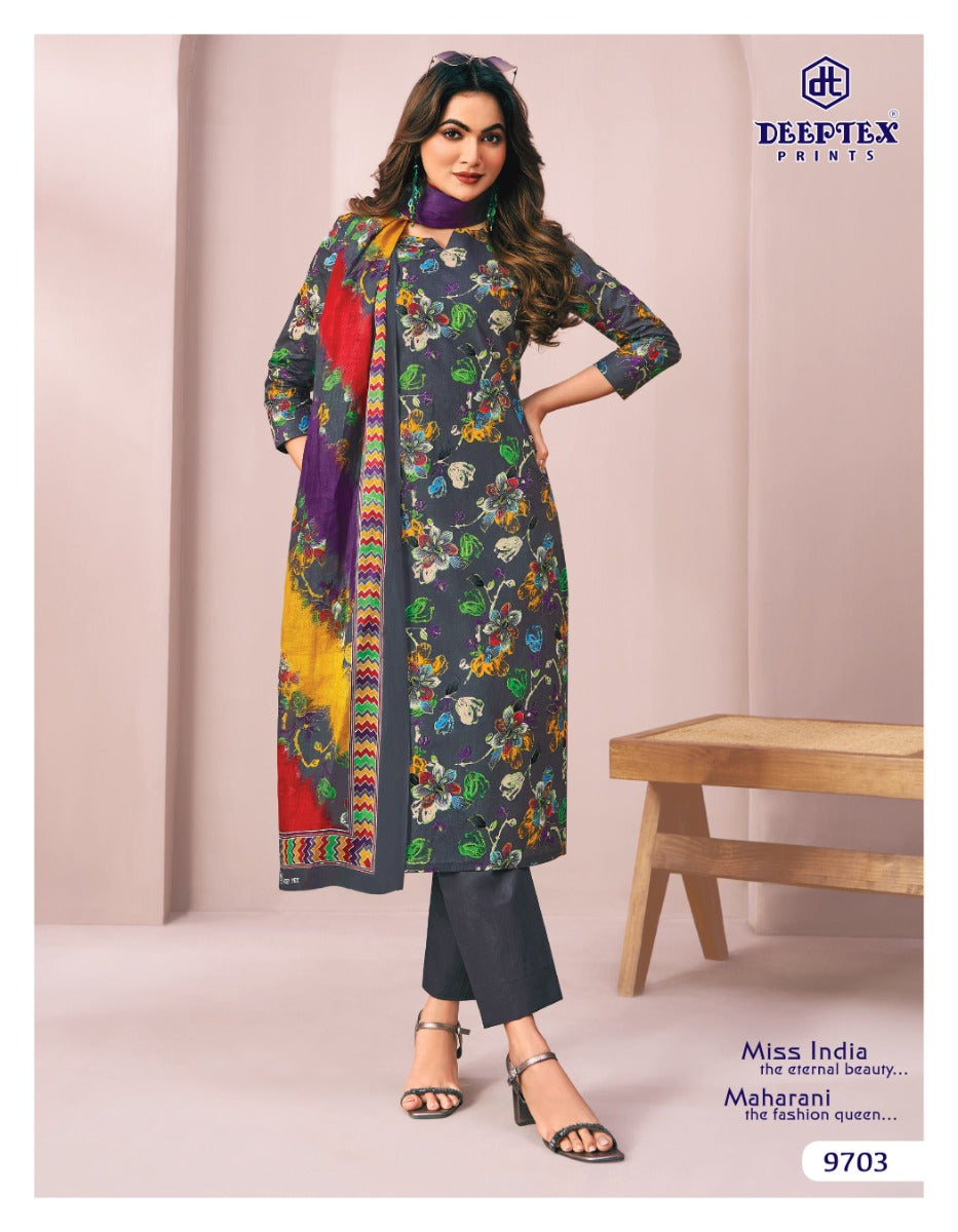 Miss India Vol 97 Deeptex Prints Cotton Dress Material Wholesale Price