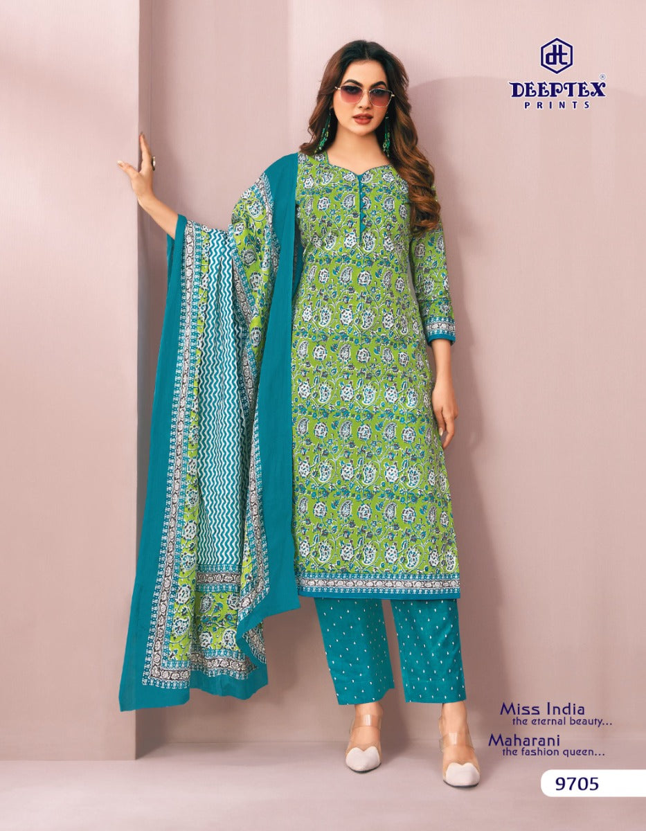 Miss India Vol 97 Deeptex Prints Cotton Dress Material Wholesale Price