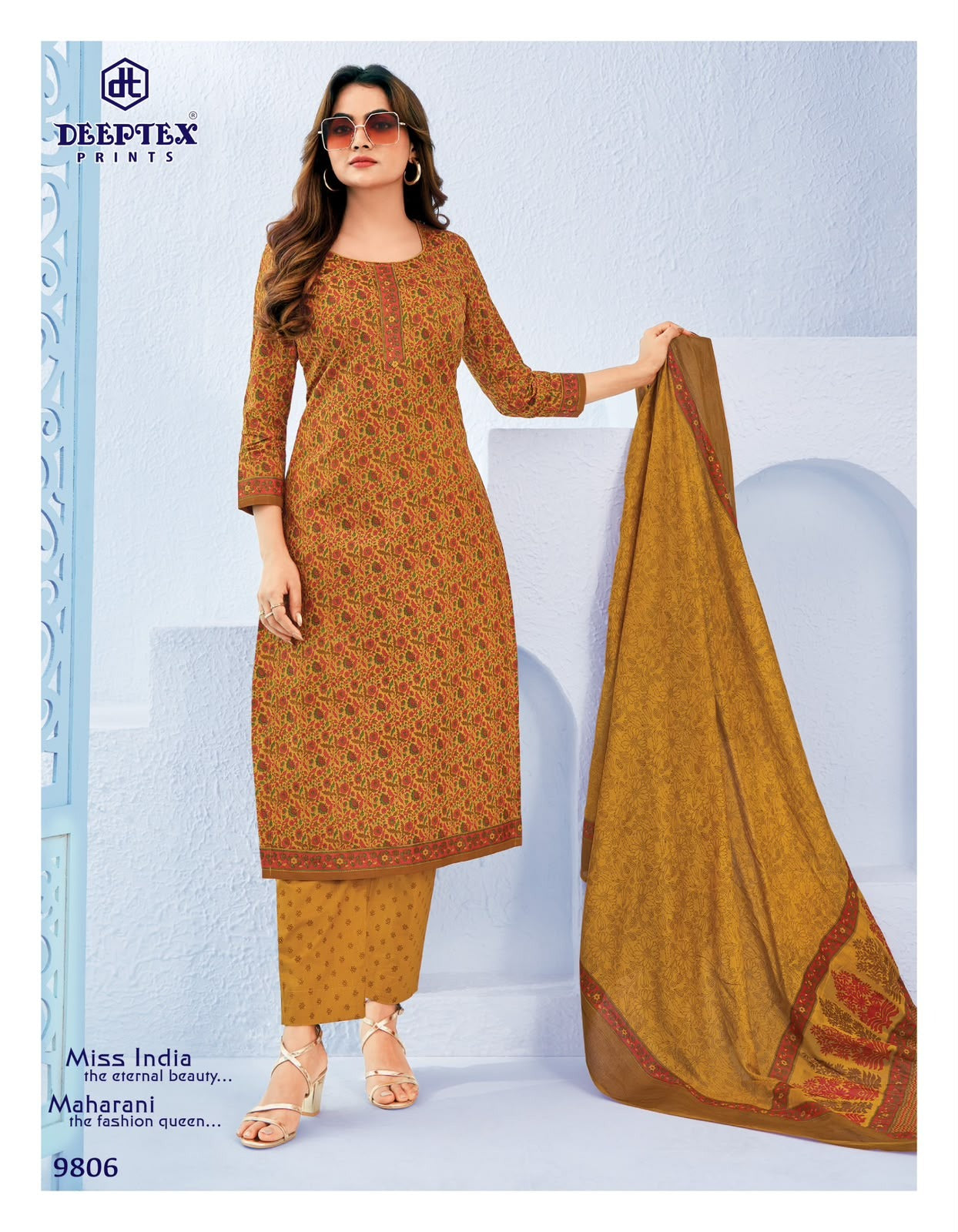 Miss India Vol 98 Deeptex Prints Cotton Dress Material Supplier