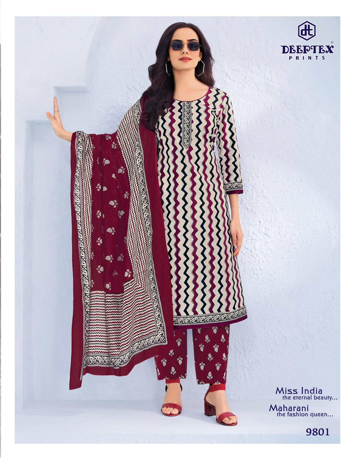 Miss India Vol 98 Deeptex Prints Readymade Cotton Pant Suits Wholesale Price