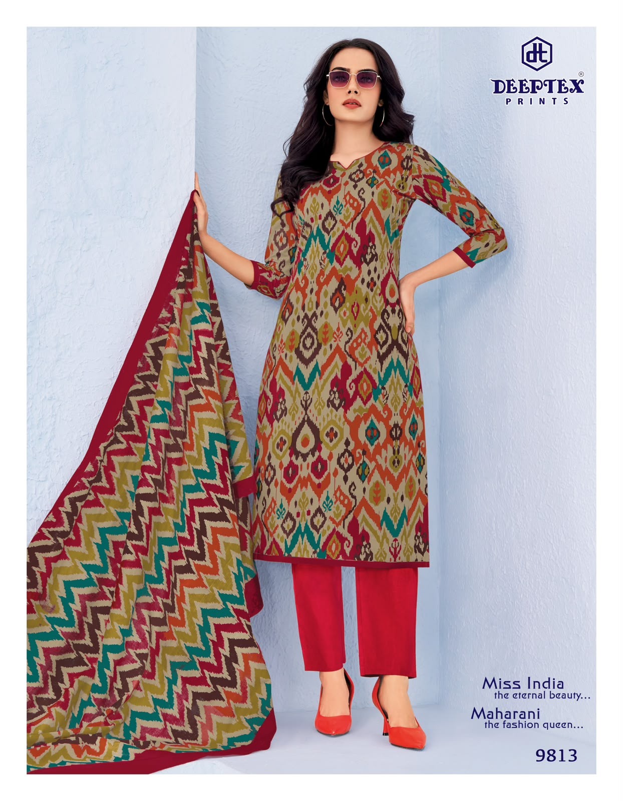 Miss India Vol 98 Deeptex Prints Readymade Cotton Pant Suits Wholesale Price
