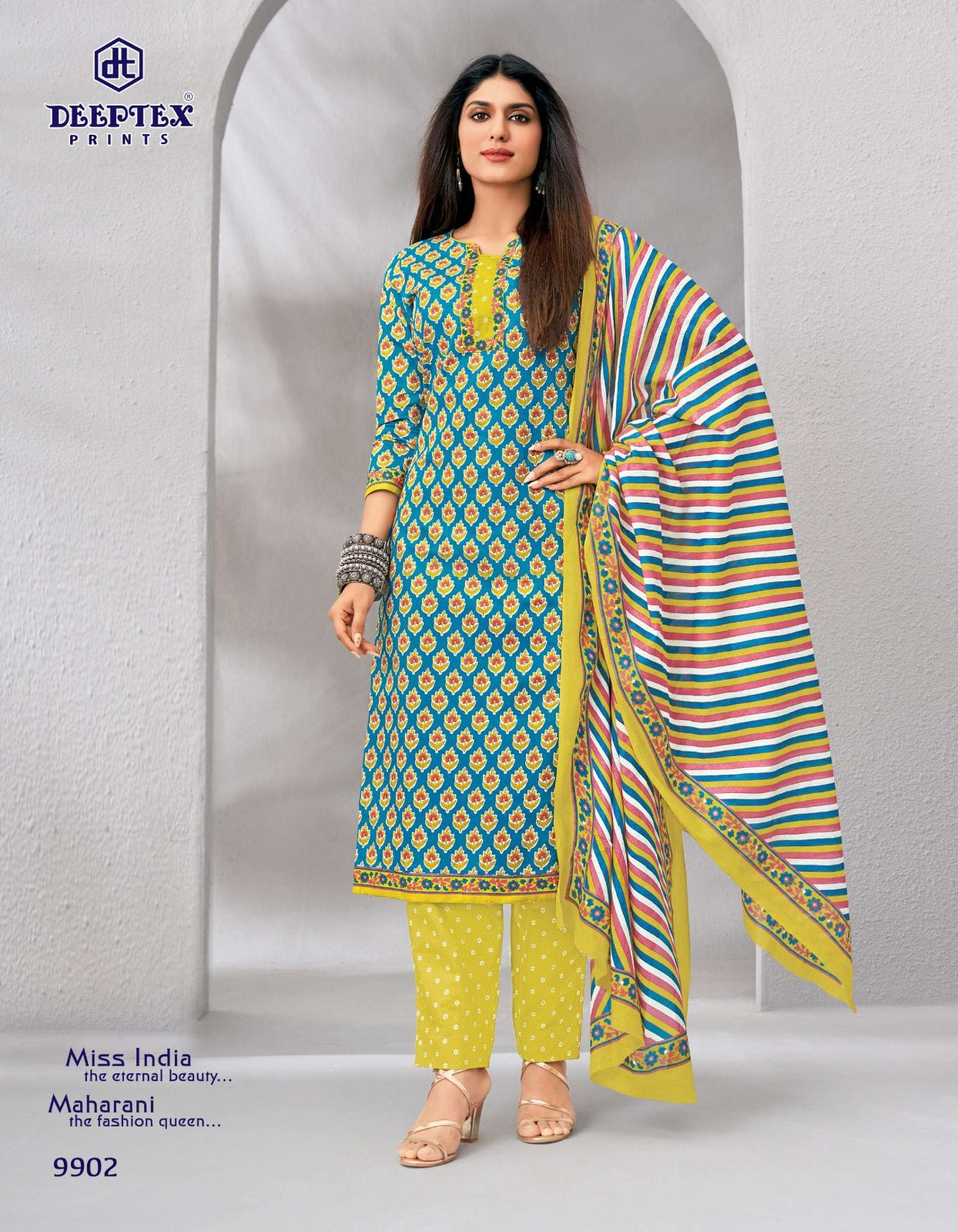 Miss India Vol 99 Deeptex Prints Cotton Dress Material Manufacturer India