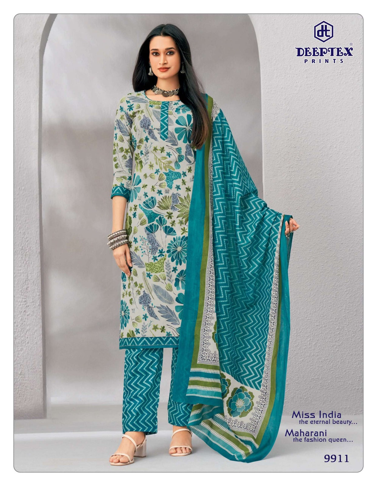 Miss India Vol 99 Deeptex Prints Readymade Cotton Pant Suits Wholesaler India