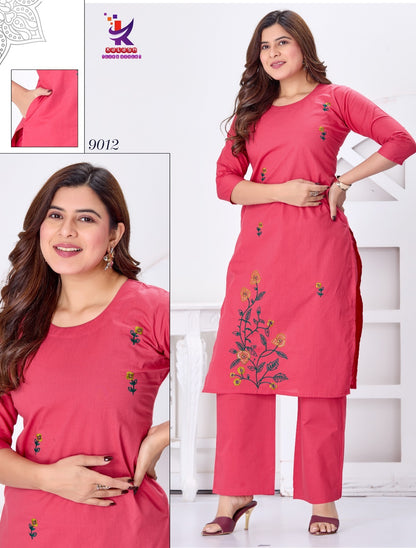 Miss Queen Mlm Kalash Lifestyle Cotton Kurti Plazzo Set Manufacturer Ahmedabad