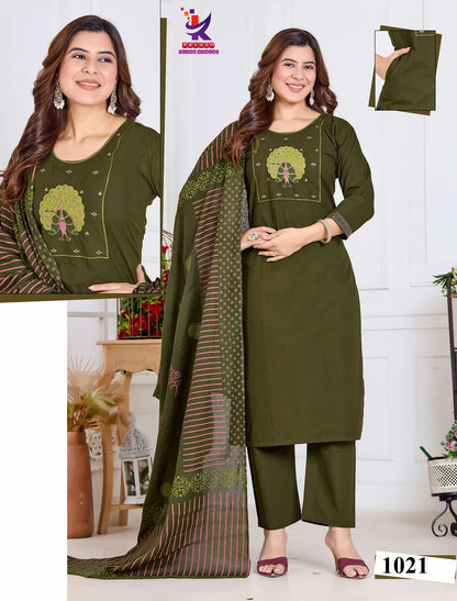 Miss Star Mlm Kalash Lifestyle Dhabu Cotton Readymade Pant Style Suits Supplier