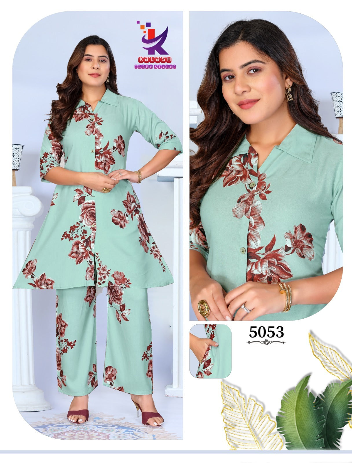 Miss Universe Mlm Kalash Lifestyle Rayon 22Kg Co Ord Set Wholesaler India