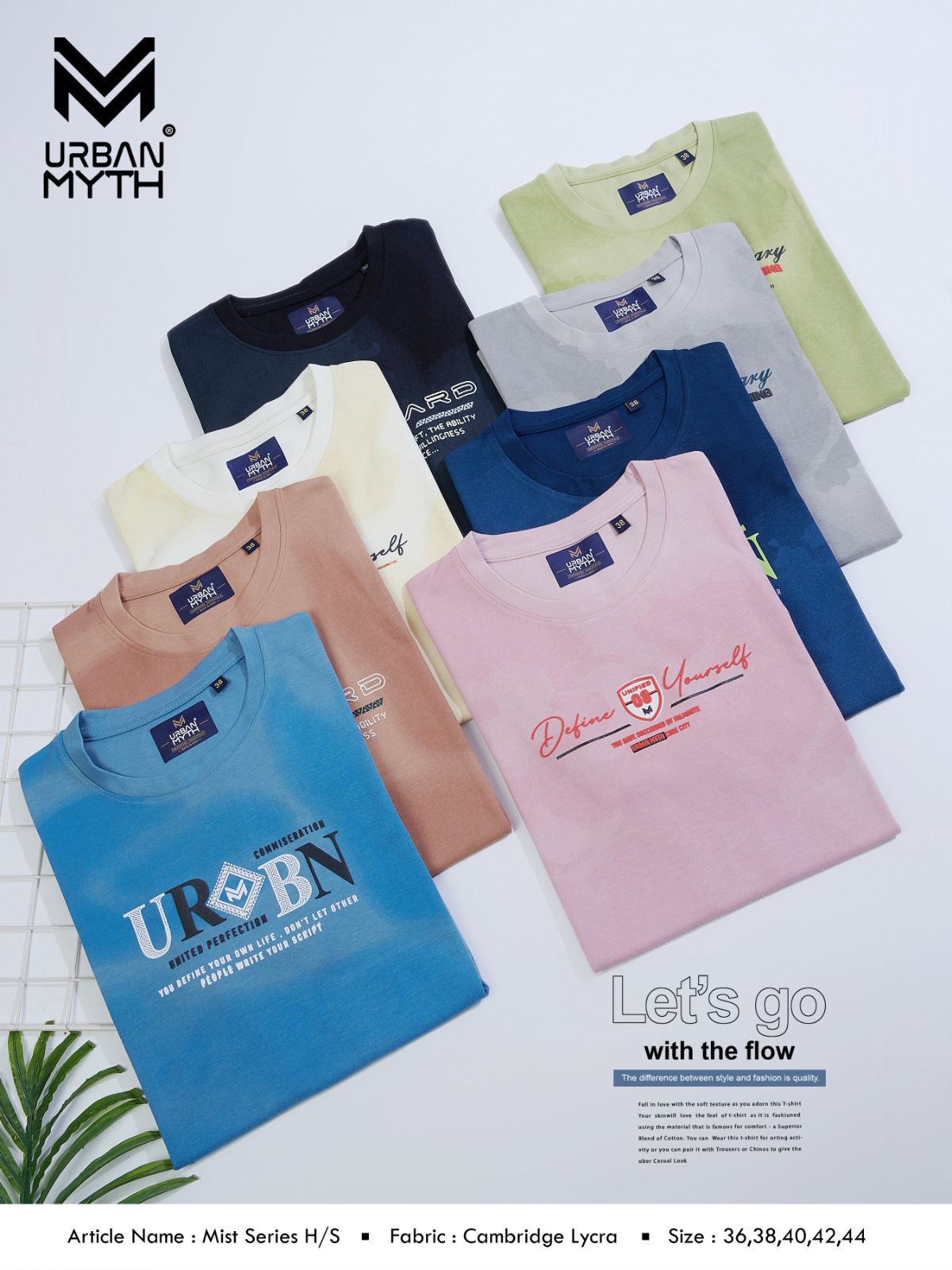 Mist Series Hs Urban Myth Lycra Mens Tshirts Exporter
