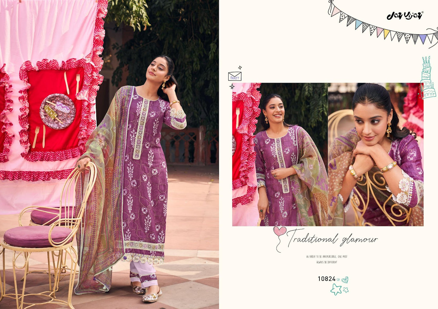 Misthi Jay Vijay Muslin Pant Style Suits Manufacturer