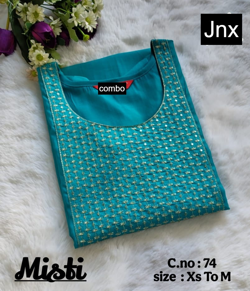 Misti 0206 Jnx Vertican Straight Cut Kurtis Wholesaler Gujarat