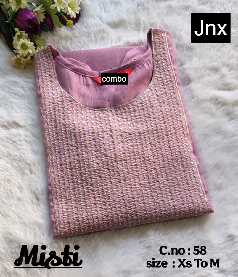 Misti 0206 Jnx Vertican Straight Cut Kurtis Wholesaler Gujarat